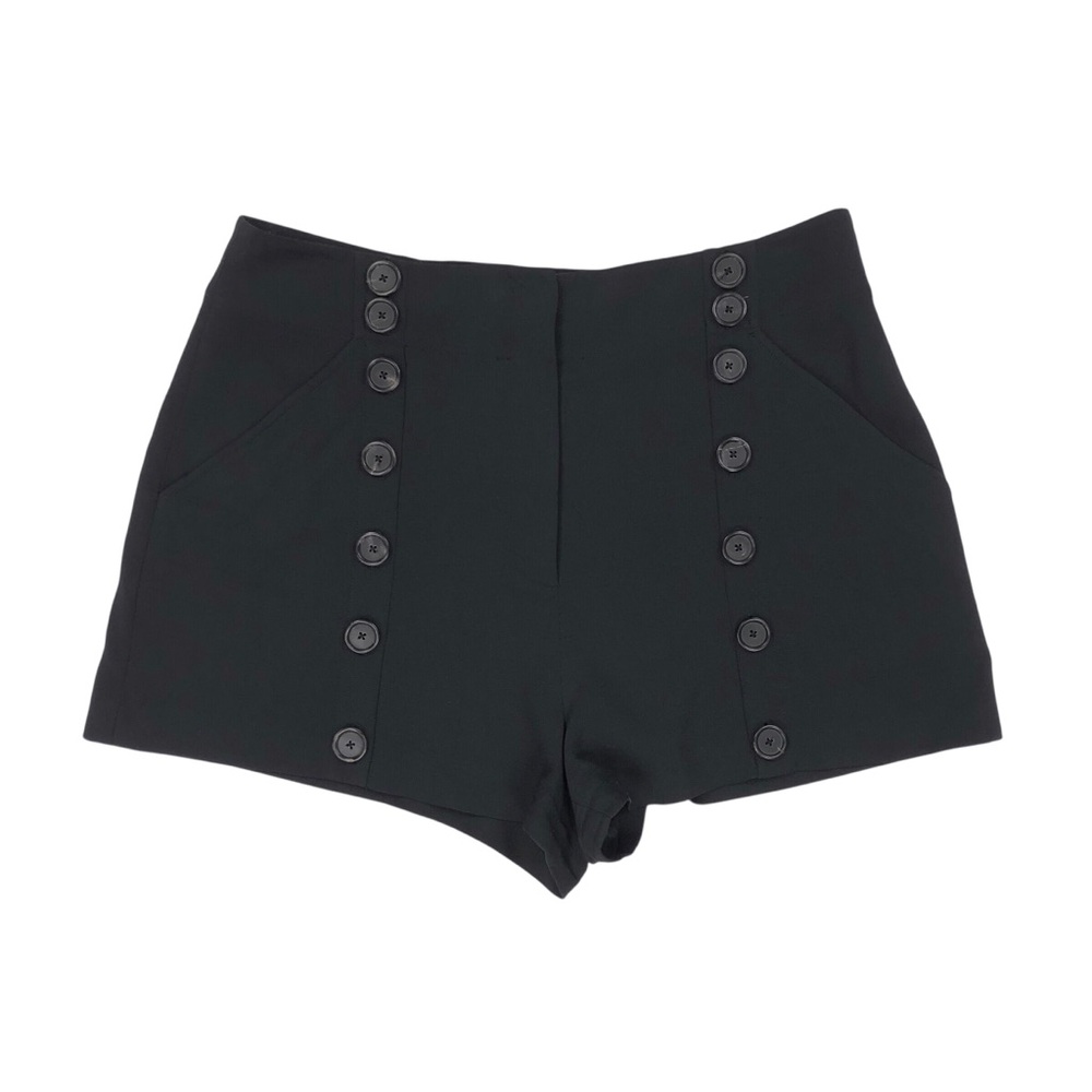 A.L.C. Women's Issac Crepe Short Size 10 Black 2" Inseam High Waist